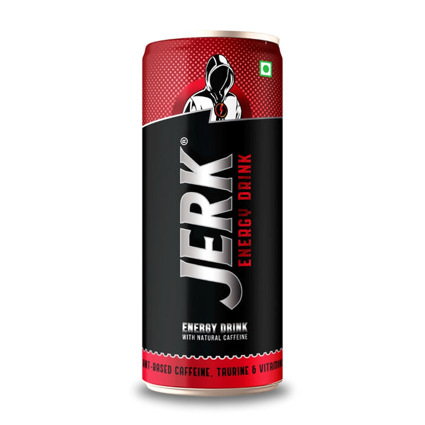 Jerk Energy Drink - With Plant-Based Caffeine (12 Cans)