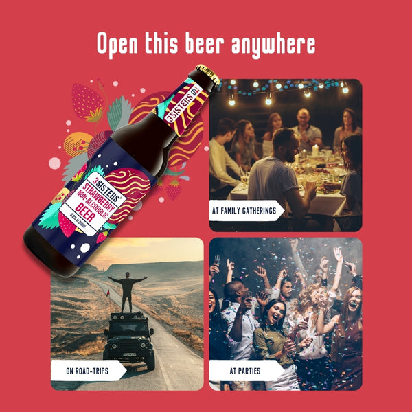 3Sisters Non-alcoholic Beer - Strawberry
