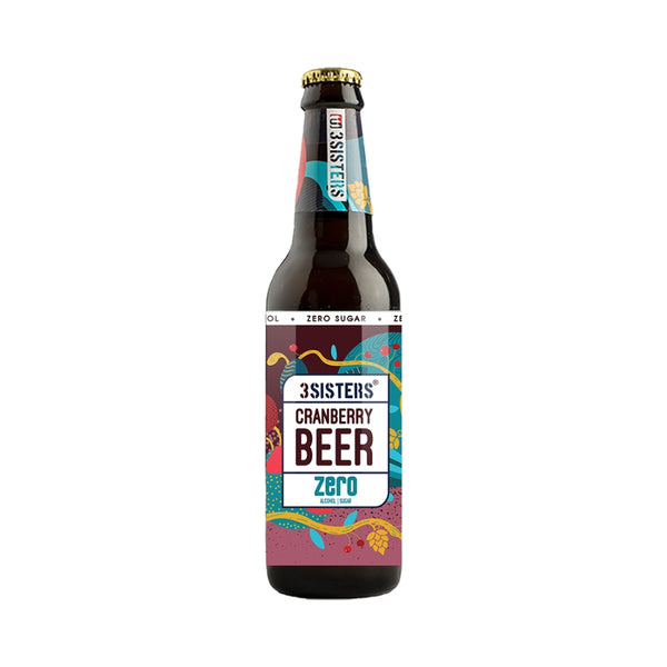 3Sisters Sugar-free Non-alcoholic Beers – Cranberry (Glass Pints)