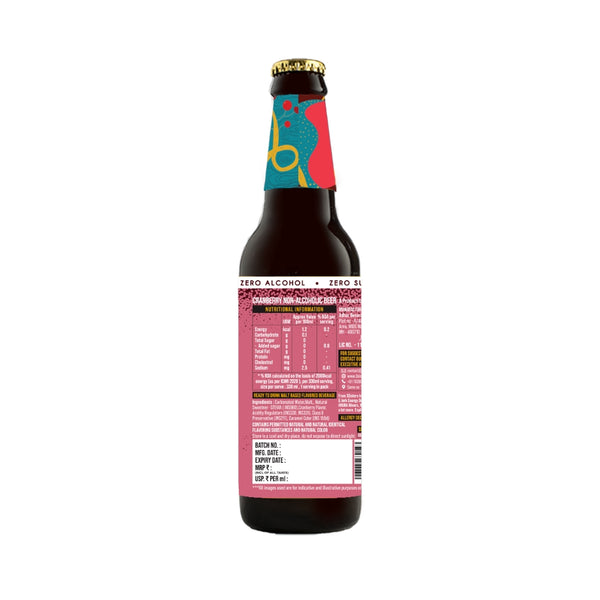 3Sisters Sugar-free Non-alcoholic Beers – Cranberry (Glass Pints)