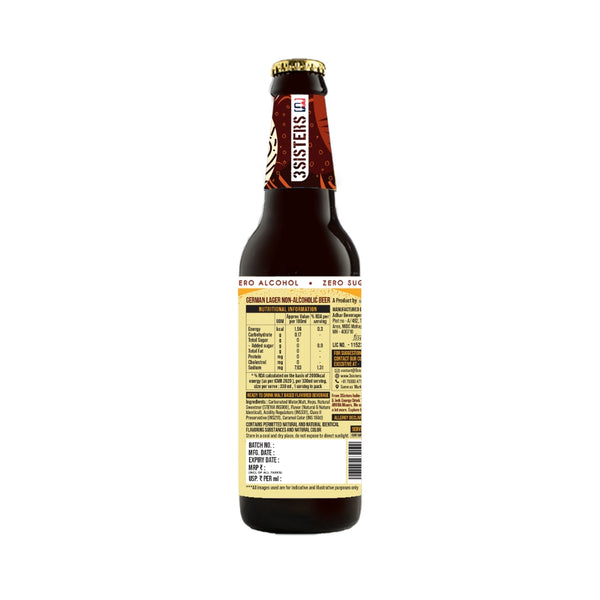 3Sisters Sugar-free Non-alcoholic Beers – German Lager (Glass Pints)