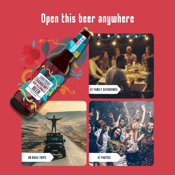 3Sisters Non-alcoholic Beer - Cranberry