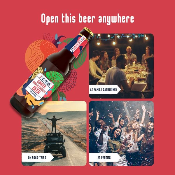 3Sisters Non-alcoholic Beer - Ginger