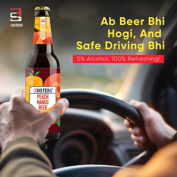 3Sisters Non-alcoholic Beer - Peach Mango