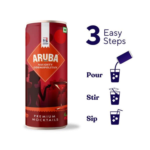 Aruba - Cosmopolitan Mocktail (12 Cans)
