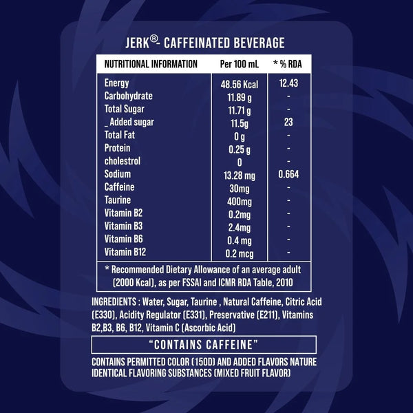 Jerk Energy Drink (With Plant-Based Caffeine)