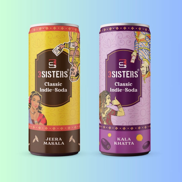 3Sisters Indie-Soda - Assorted Pack (12 Cans)