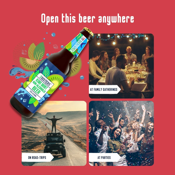 3Sisters Non-alcoholic Beer - Kiwi Mint