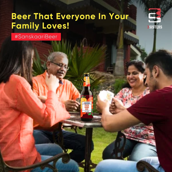 3Sisters Non-alcoholic Beer - Peach Mango