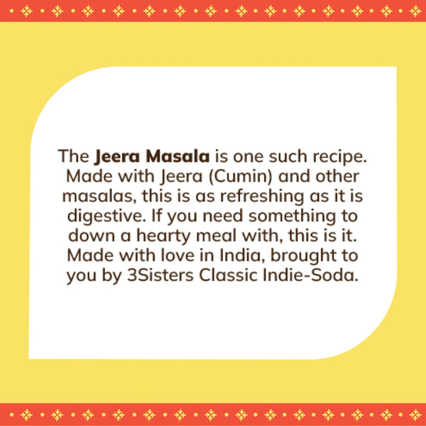 3Sisters Indie-Soda - Jeera Masala (12 Cans)