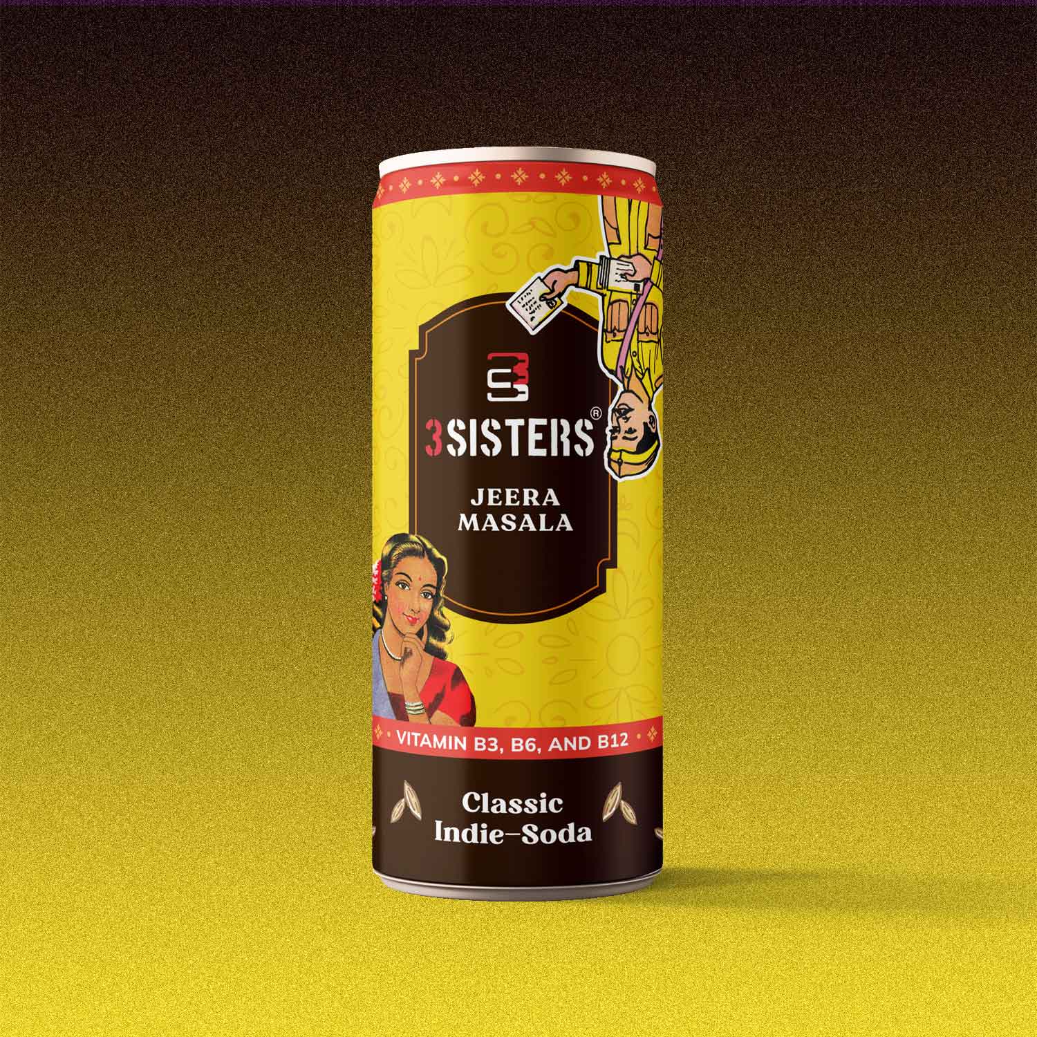 3Sisters Indie-Soda - Jeera Masala (12 Cans)