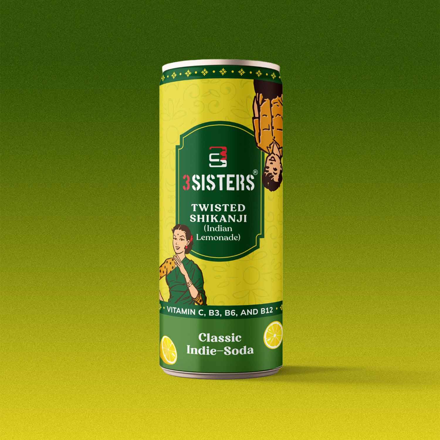 3Sisters Indie-Soda - Twisted Shikanji (12 Cans)