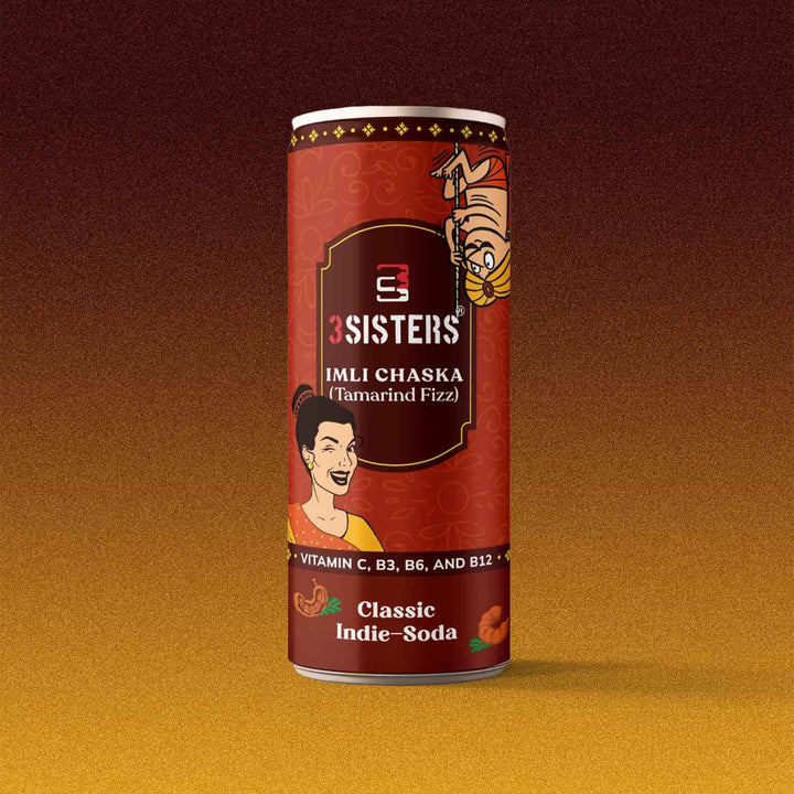 3Sisters Indie-Soda - Imli Chaska (12 Cans)