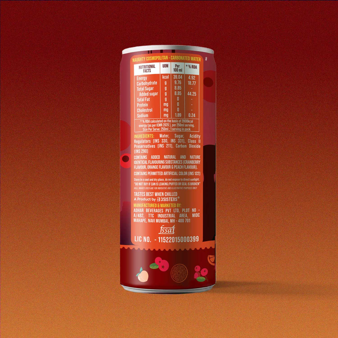 Aruba - Cosmopolitan Mocktail (12 Cans)