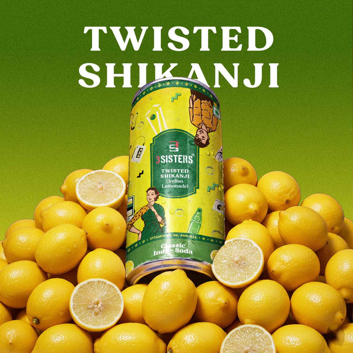 3Sisters Indie-Soda - Twisted Shikanji (12 Cans)