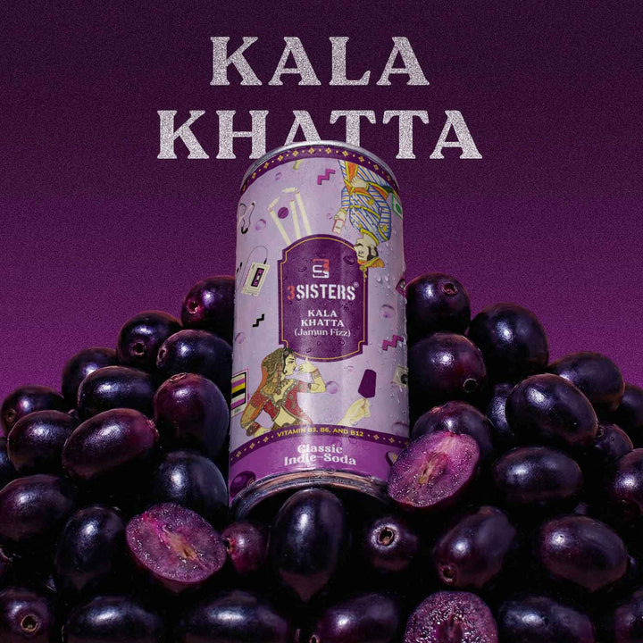 3Sisters Indie-Soda - Kala Khatta (12 Cans)