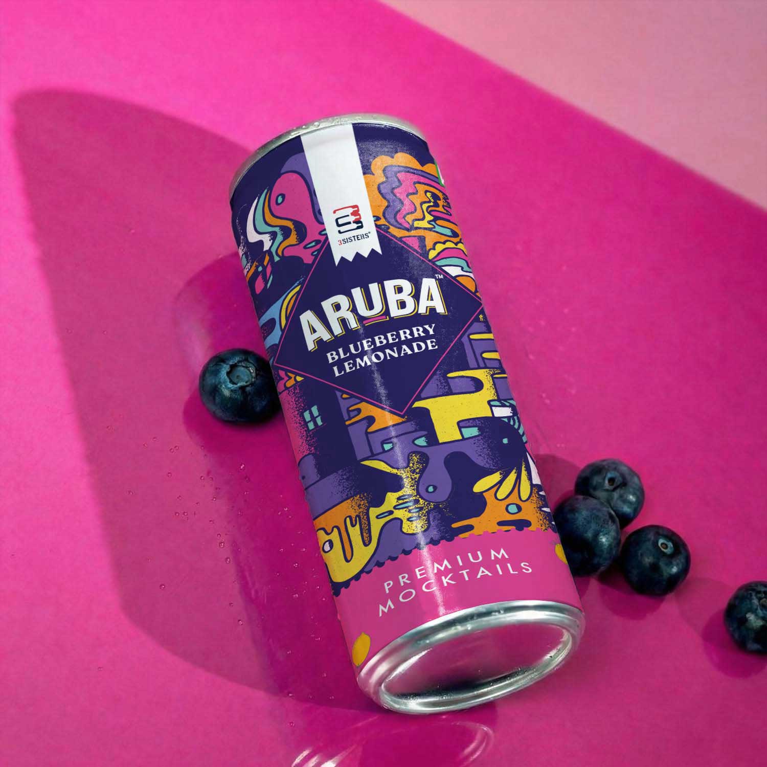 Aruba - Blueberry Lemonade Mocktail (12 Cans)