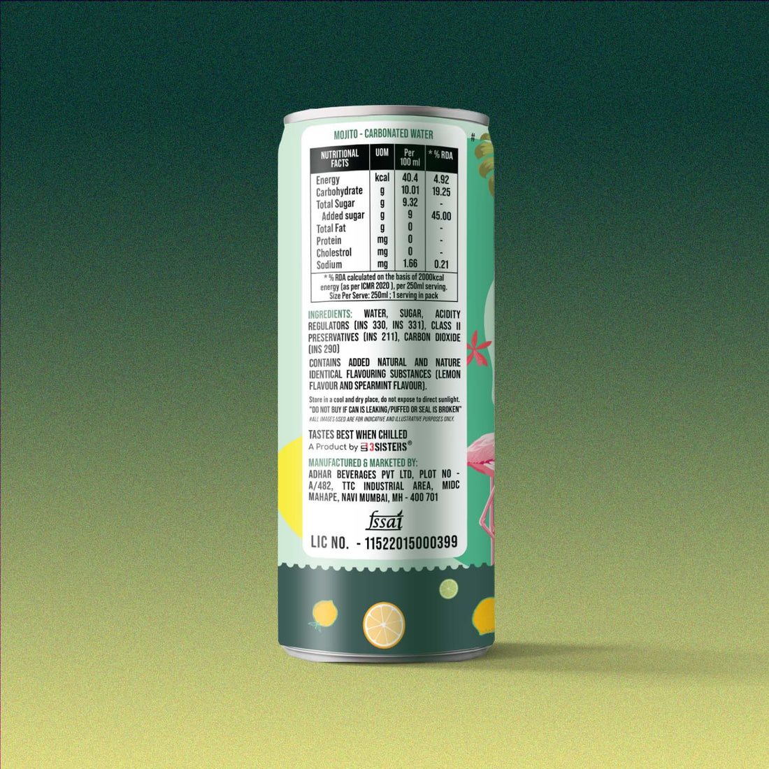 Aruba - Mojito Mocktail (12 Cans)