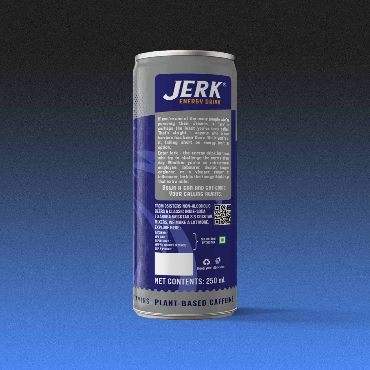 Jerk Energy Drink (With Plant-Based Caffeine)