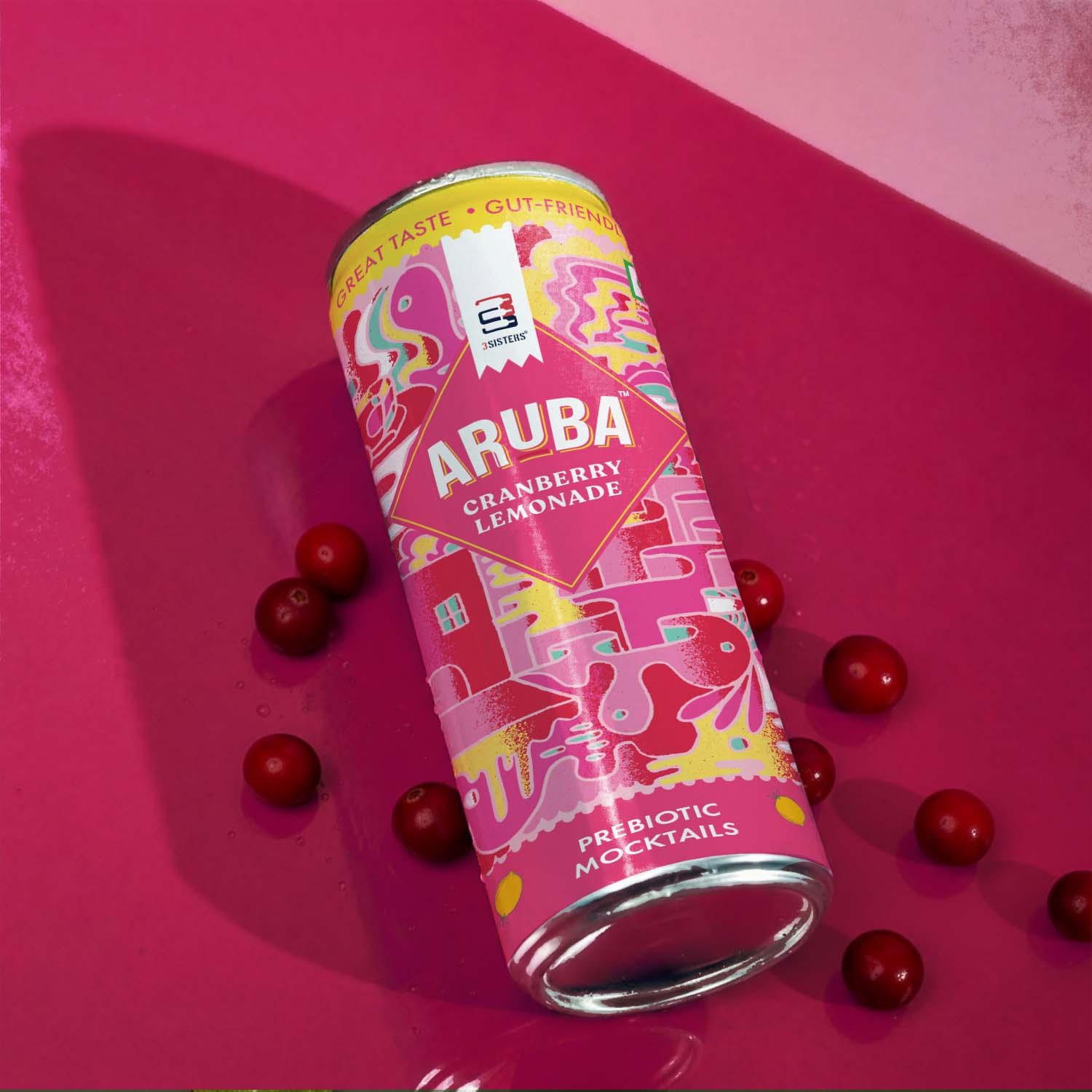 Aruba - Cranberry Lemonade - Prebiotic Mocktail
