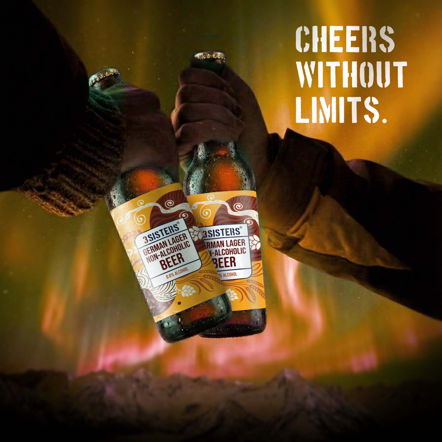 3Sisters Non-alcoholic Beer - German Lager