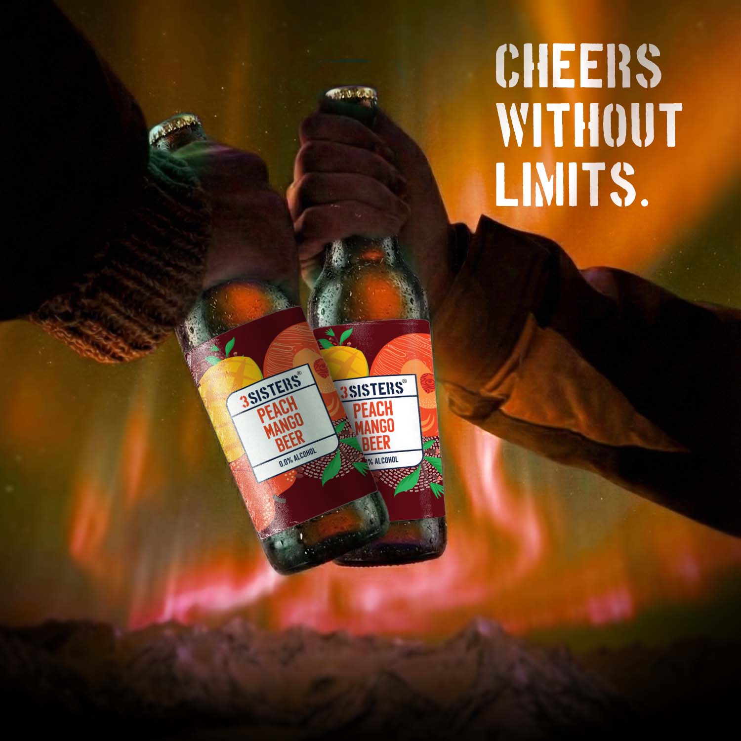 3Sisters Non-alcoholic Beer - Peach Mango