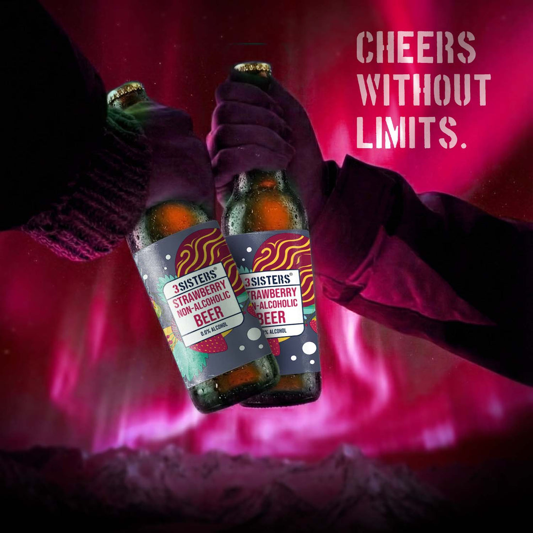 3Sisters Non-alcoholic Beer - Strawberry