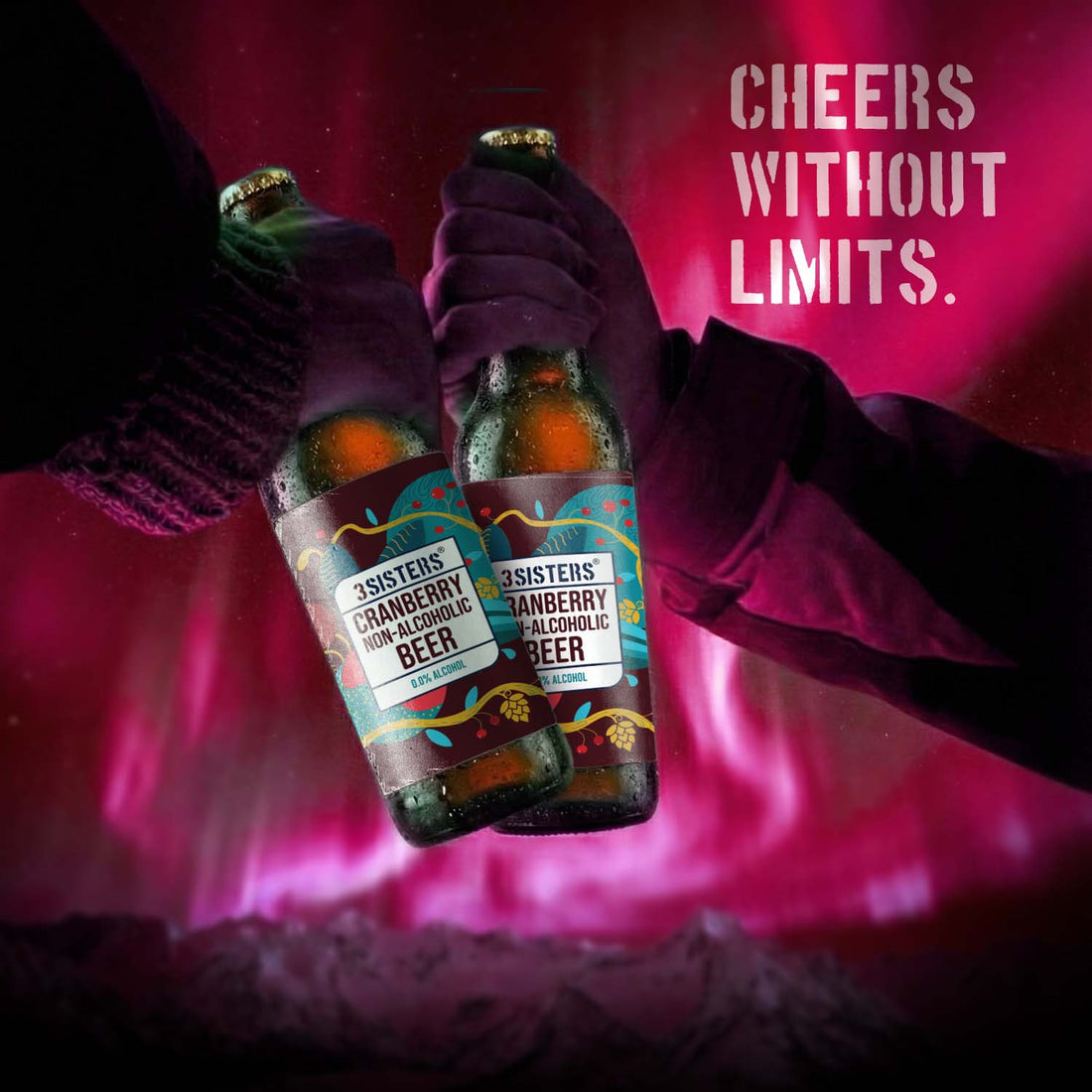 3Sisters Non-alcoholic Beer - Cranberry