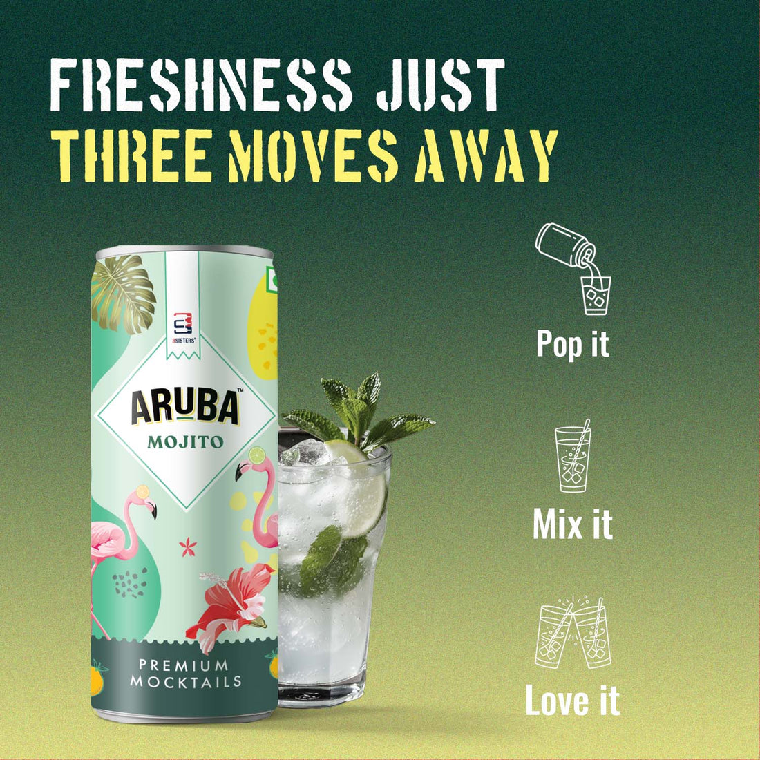 Aruba - Mojito Mocktail (12 Cans)
