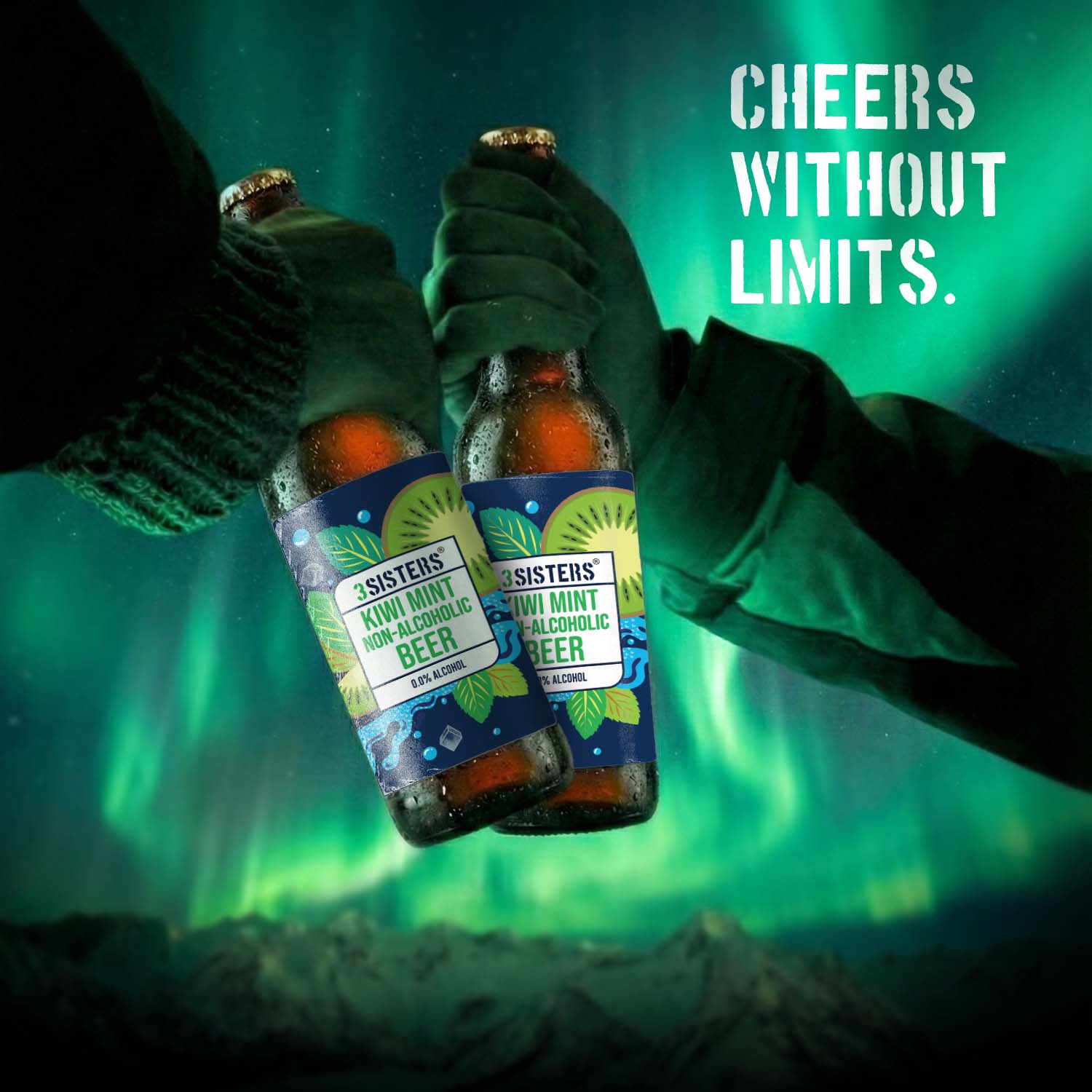 3Sisters Non-alcoholic Beer - Kiwi Mint