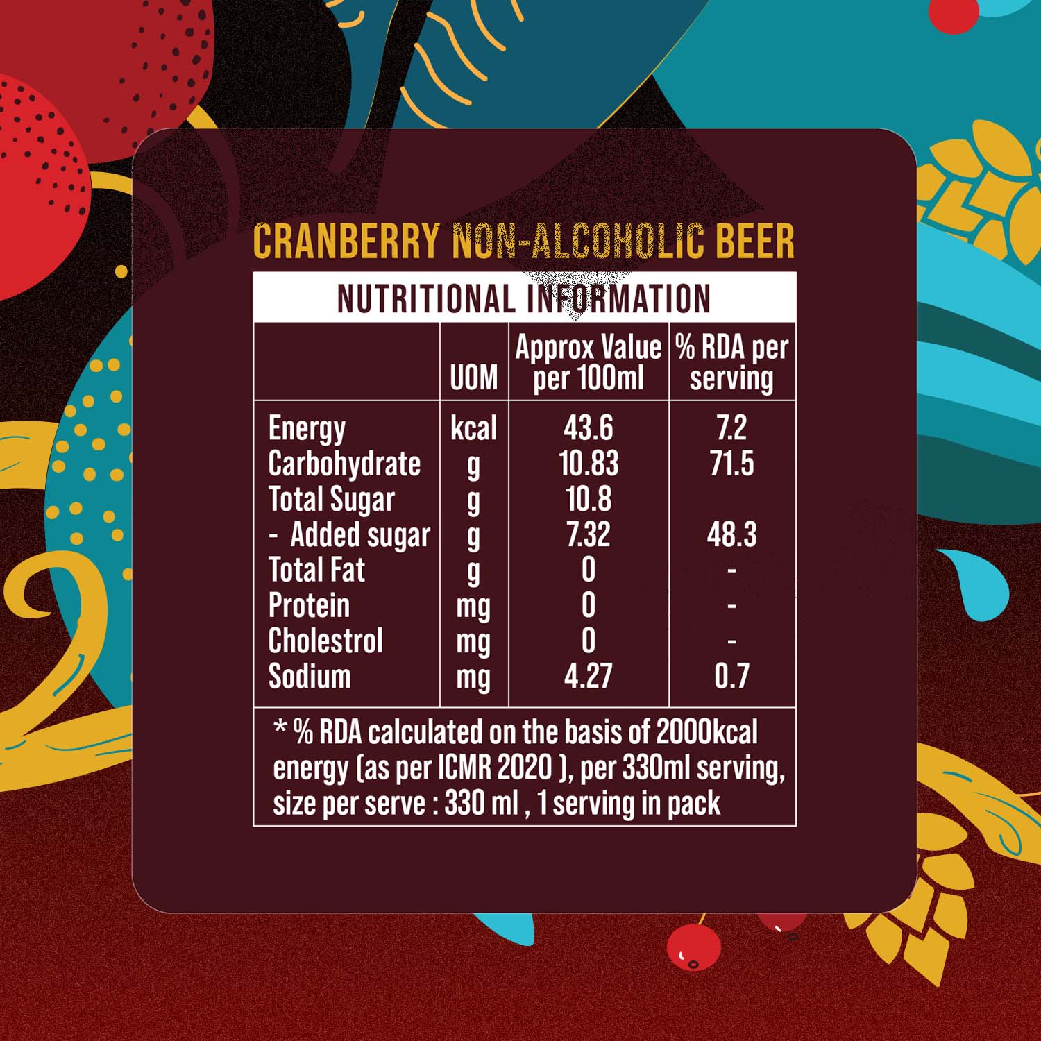 3Sisters Non-alcoholic Beer - Cranberry