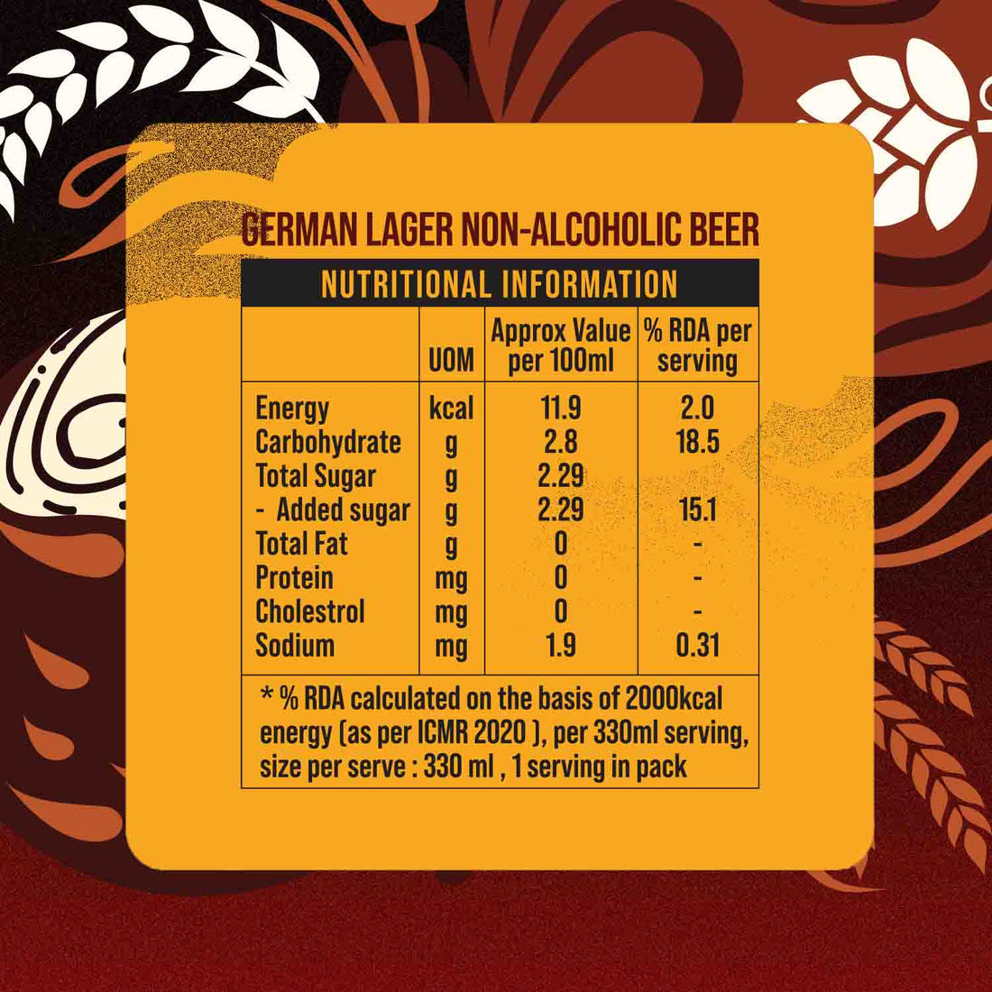 3Sisters Sugar-free Non-alcoholic Beers – German Lager (Glass Pints)