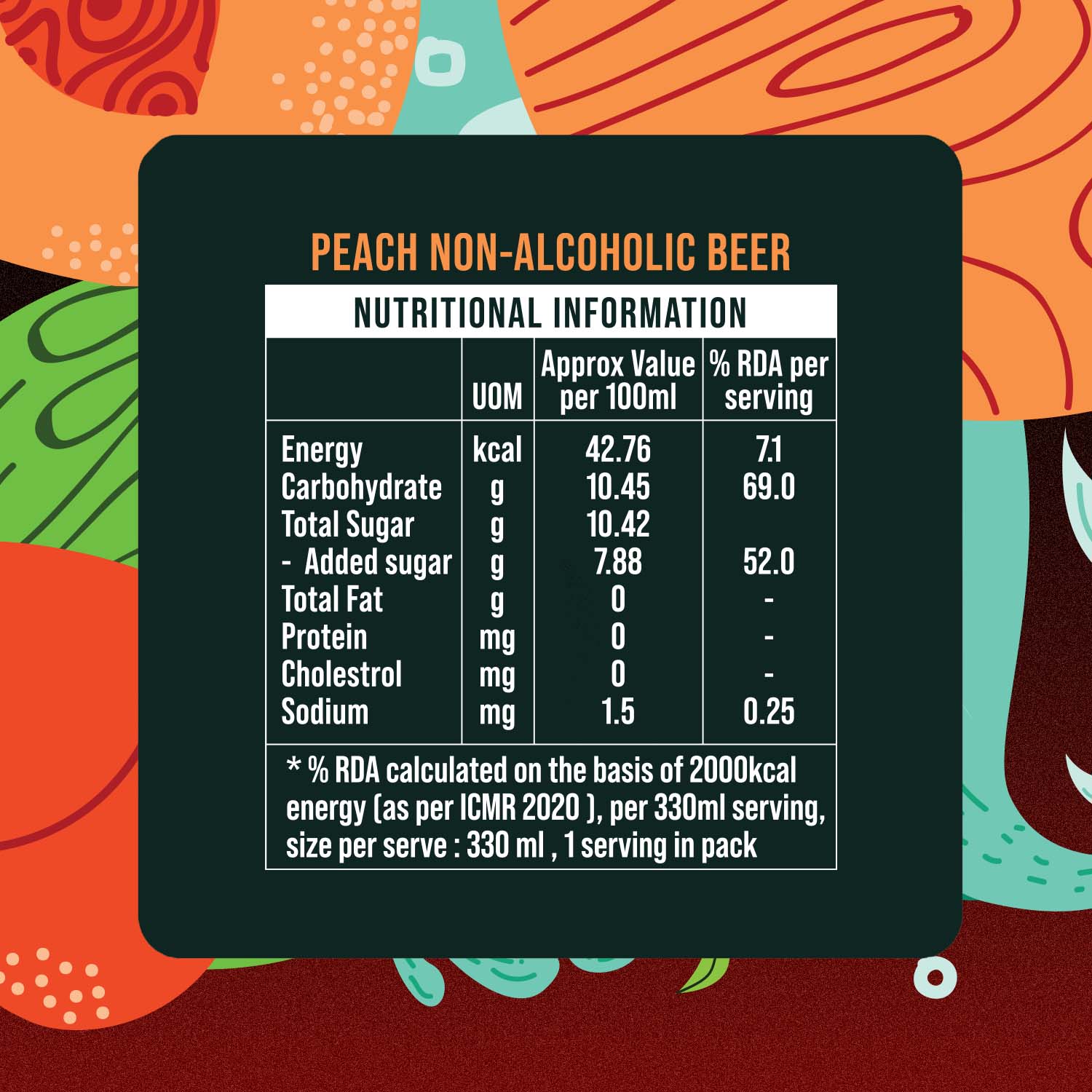 3Sisters Non-alcoholic Beer - Peach