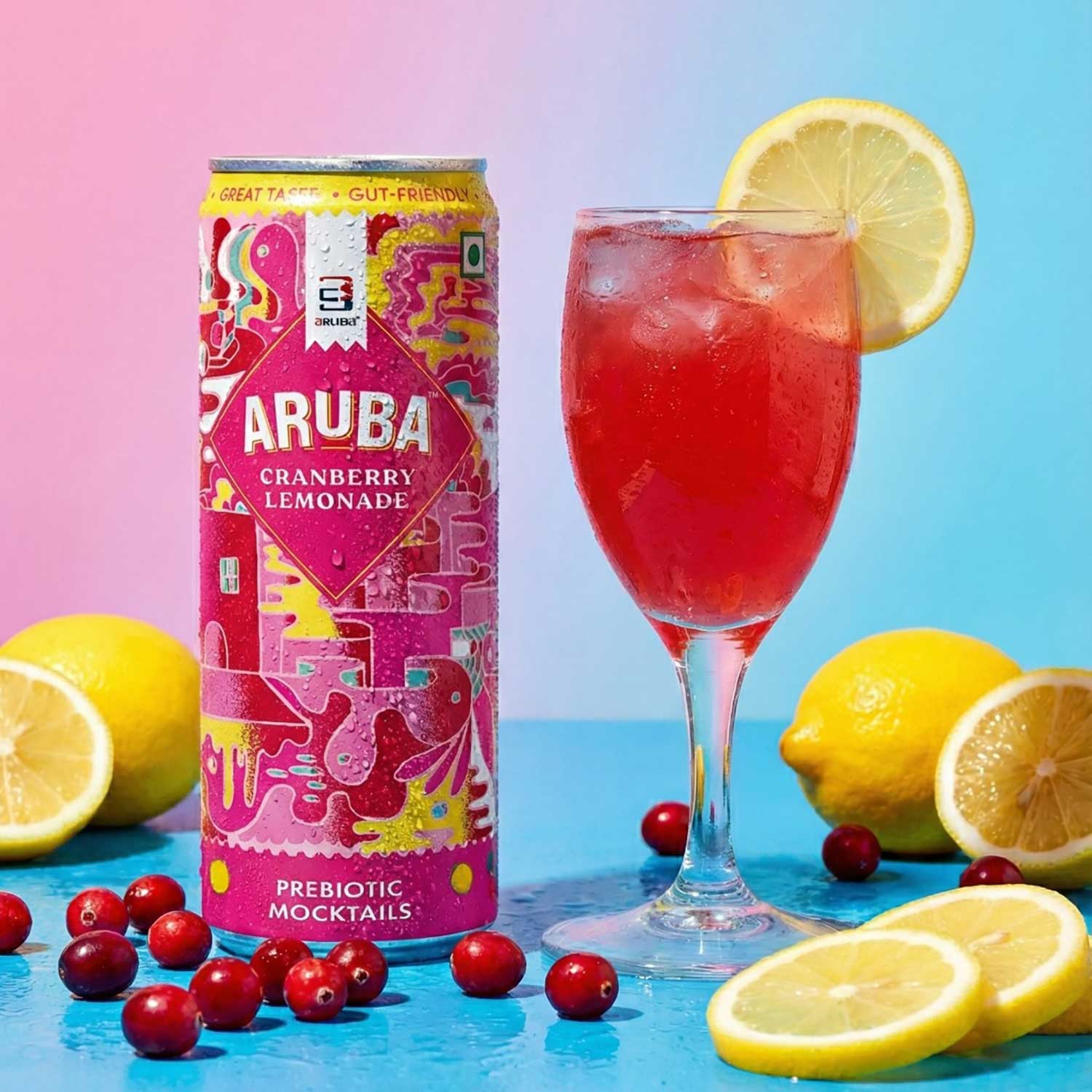 Aruba - Cranberry Lemonade - Prebiotic Mocktail