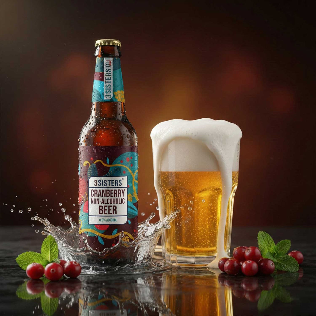 3Sisters Non-alcoholic Beer - Cranberry