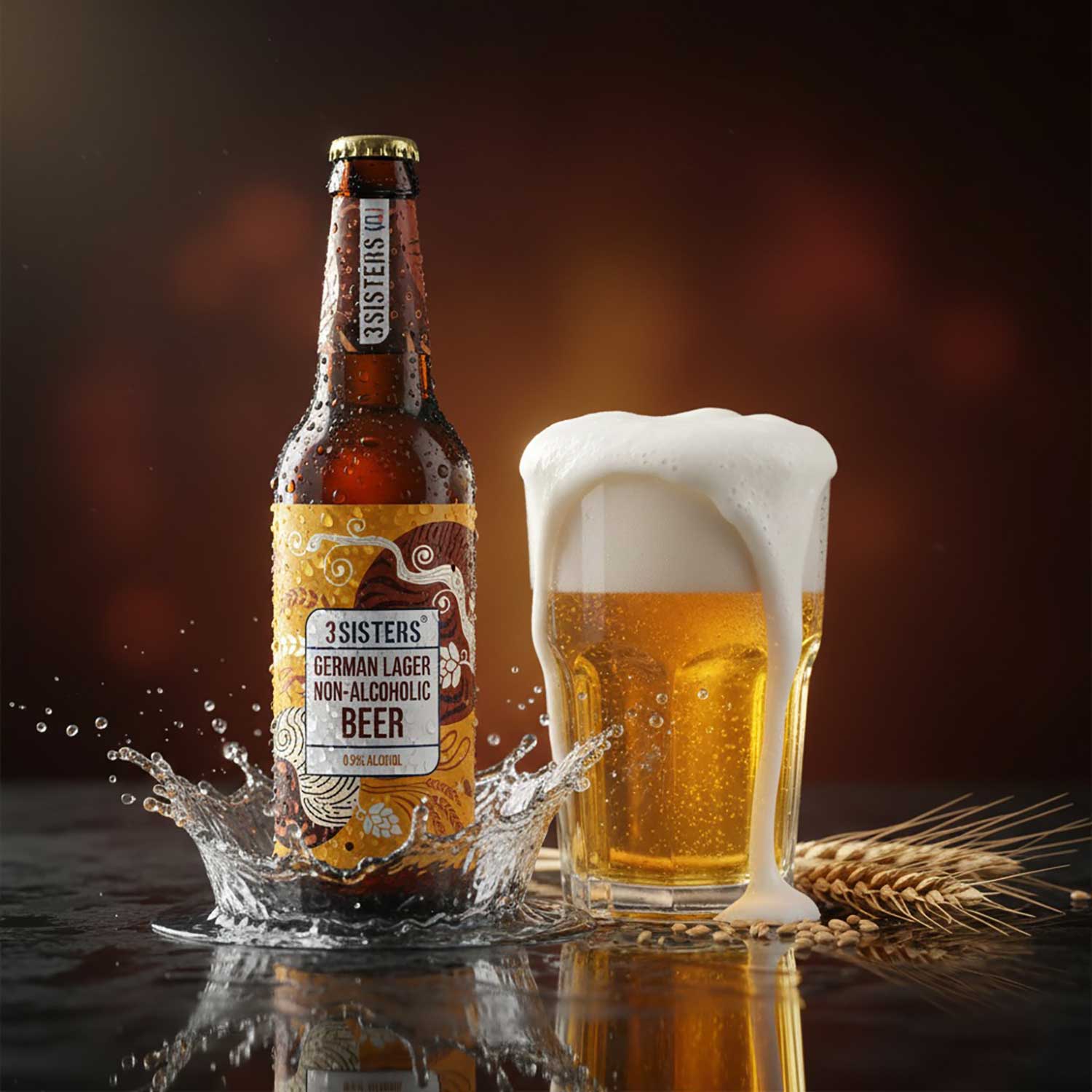 3Sisters Non-alcoholic Beer - German Lager