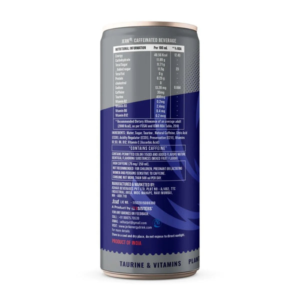 Jerk Energy Drink (With Plant-Based Caffeine)