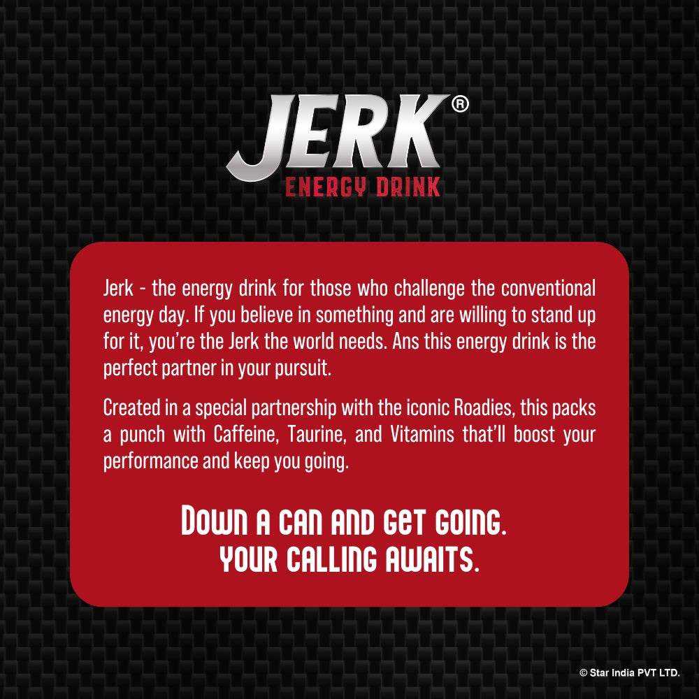 Jerk x Roadies - Special Edition Energy Drink