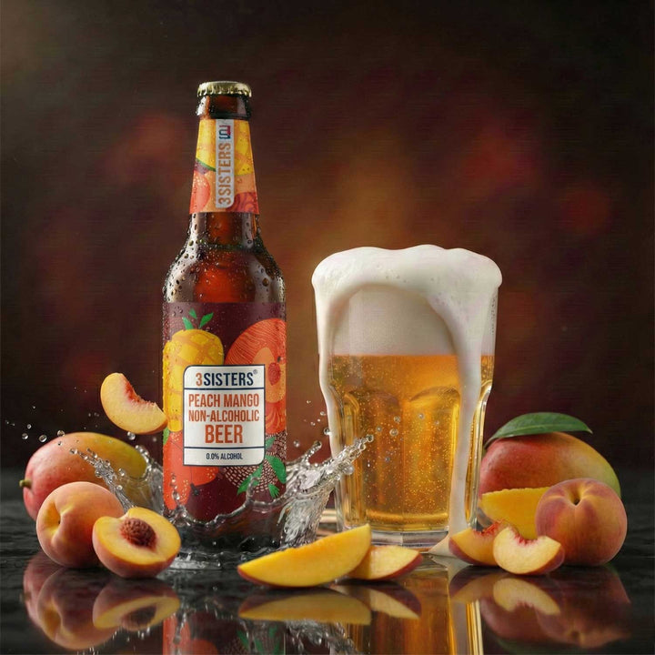 3Sisters Non-alcoholic Beer - Peach Mango