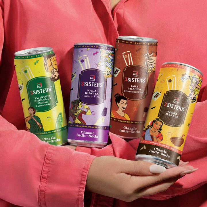 3Sisters Indie-Soda - Assorted Pack (12 Cans)
