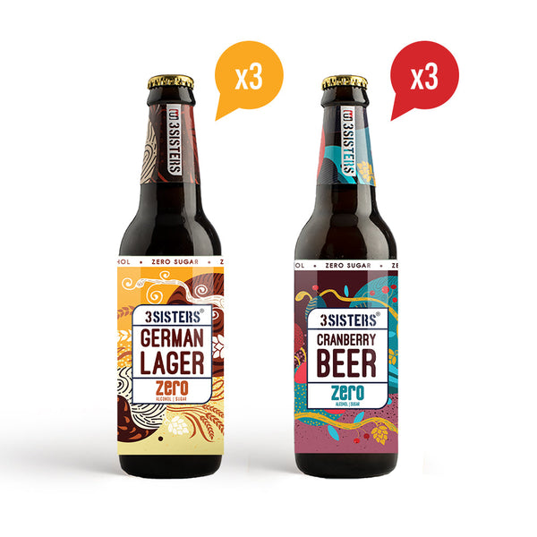 SUGAR-FREE NON-ALCOHOLIC BEERS – CRANBERRY (Glass Pints)